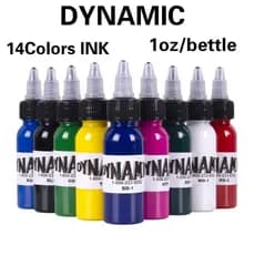 [Preferido] Dinâmico 1 onça 30ml 9 cor tinta de tatuagem corporal permanente maquiagem pigmento sobrancelha delineador t
