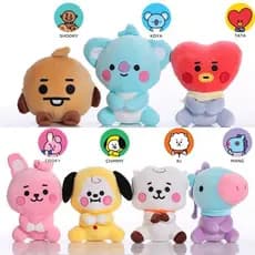 Kpop bts bt21 Sentado Bebê Boneca Brinquedo De Pelúcia tata Biscoito chimmy BESR