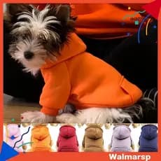 Casaco De Moletom Com Capuz E Bolso Para Animais De Estimação / Cachorro / Gato De Inverno