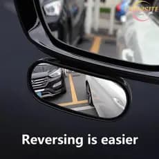 [EL] 1 Pc Espelho De Carro Retrovisor Auxiliar Grande Angular Espelhos Traseiros Laterais Ponto Cego Reverso 360 ° Acess