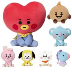 20 centímetros BT21 Plush Toy BTS Cartoon Doll Plush Keychain Baby Kids Gift QFT3