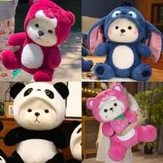 Ursinho de pelúcia com chapéu, brinquedo de pelúcia bonito, macio, de alta qualidade/presente de aniversário e dia dos n