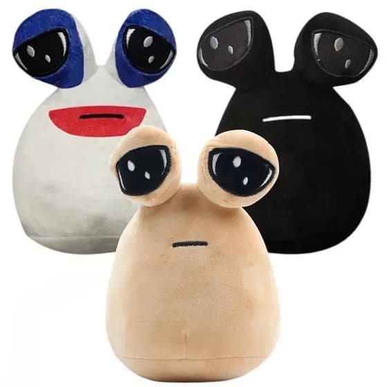 TIMEKEY Jogo Quente Meu Animal De Estimação Boneca Pou Plush Toy Furdiburb Emoção Alien Plushie Recheada 22cm