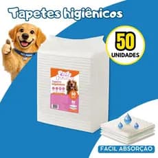 Tapete Higiênico 80X60 50 e 100 unidades PADS PRIME Pets Cães Cachorro