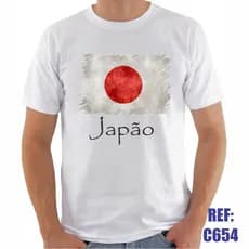 Linda Camiseta Japão Bandeira País Oriente Ásia Premium