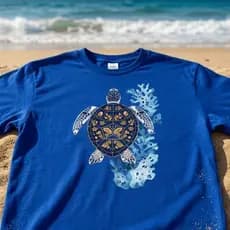 Camiseta Algodão Tartaruga Preserve Mar Natureza Sea Oceano Praia Vida Marinha Biologia Nautica