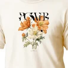 Camiseta Algodão T-shirt Casual Power Flores