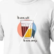 Camiseta Algodão T-shirt Café Cerveja Bar Casual