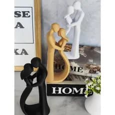 Escultura Casal Abraço Juntos Arte Única, Estilo Moderno, Design Exclusivo e Elegância Minimalista