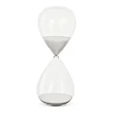 Ampulheta Decorativa de Vidro de 5 Minutos