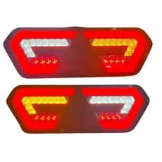Par Lanterna Traseira Led Guerra Diamond 3 12v 24v