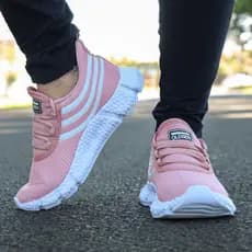 Tênis Feminino Esportivo Academia Caminhada Confortável Leve Macio Casual Moderno