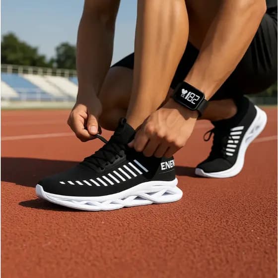 Tênis para Academia/Corrida + Relógio MI GRÁTIS! Estilo e Qualidade – Clique Hoje!