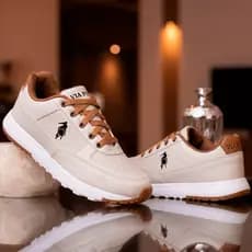 Tenis Masculino Casual Via Polo Couro Sintético Dia a Dia Macio Confortavel Leve Trabalho