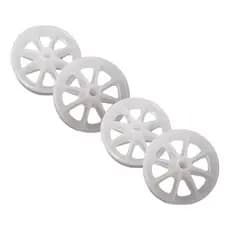 Kit 4 Rodinhas Para Freezer Consul Original Novo Cor Cinza
