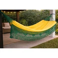 Rede De Dormir Descanso Bucho De Boi Luxo gigante 4,5m Envio Imediato Luxo Para Casa