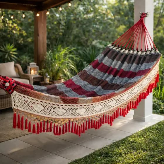 Rede De Dormir Descanso Bucho De Boi Luxo gigante 4,5m - Envio Imediato - Luxo Para Casa