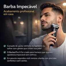 Máquina de Barbear / Aparelho de Barbear  Elétrico 3 em 1 Recarregável Bivolt