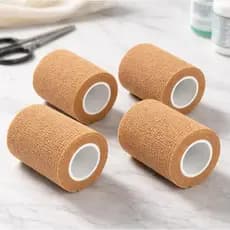 4un. Bandagem Elástica Adesiva Flexível S/ Látex 10cm X 4,5m Atadura adesiva tape antialérgico Thumb tape finger atleta