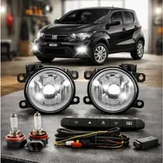 Kit Farol de Milha Mobi a Partir 2023 Botão Original Neblina Serra Serração Farol Farolete Baixo Alto Noite Estrada