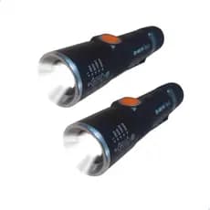 2 Mini Lanternas Táticas Militar Longo Alcance Usb Recarregável