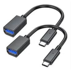 2 Unidades Cabo  Adaptador Otg Pendrive 3.0 OTG USB Pra Tipo C