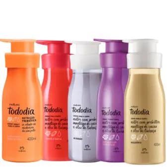 Kit 2 Cremes Natura Todo Dia Hidratante Corporal Com Frasco Dosador - 400ml