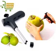 Furador de Coco Inox Abridor Furador Perfurador Manual Inox
