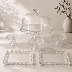 Kit Mesa de Doces SLIM Completo Boleira Bandejas Mini Cakes Decoração para Festa e Eventos