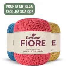 Linha Fiore da Euroroma (Mesma espessura Anne) n°2 - 500m - Crochê / Vestuário / Tricô / Amigurumi