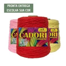 Barbante Cadori Fio 6 1kg 998m Extra Macio