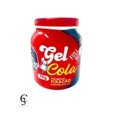 Gel Cola Cabelo Modelador e Fixador Santo Barbudo Original 1kg Cada
