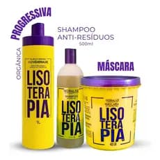 Kit Exclusivo Progressiva Lisoterapia Shampoo E Máscara