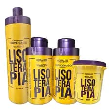 Kit Lisoterapia Progressiva Shampoo Condicionador Máscara