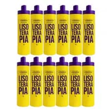 Kit 12 Progressivas Lisoterapia Orgânica Sem Formol 1 Litro