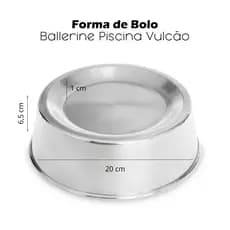 KIT 2 FORMA VULCÃO ASSADEIRA BALLERINE