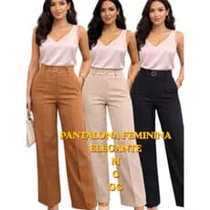 Calça Pantalona Feminina Alfaiataria Cintura Alta Elegante Social Trabalho Escritório Caimento Perfeito Moda 2026