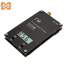 Transmissor FM De 2000 M 0.5 W 500 Com Display Digital Estéreo 76-108 Mhz Interface USB TYPE-C