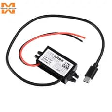 Fonte De Alimentação À Prova D'água Para Vasos De Carro , 24W , 12-24V 5V , Conversor DC-, Módulo Buck , Suporte Carrega