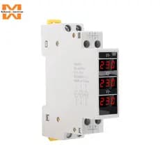 SDM010 AC80-500V 35MM DIN Rail AC Voltímetro Digital Trifásico