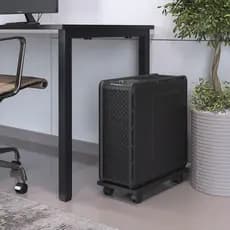 Suporte Para Cpu Com Rodízios Cyber L03 Preto - Lyam Decor