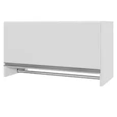 Armário Multiuso Aéreo Cabideiro Grécia L03 Branco - Lyam Decor