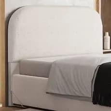 Cabeceira Cama Box Casal 140cm Orgânica Lanna W01 Linho Cru - Lyam Decor