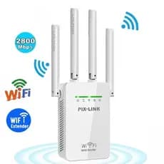 roteador wifi Repetidor e Roteador amplificador de sinal wifi 5g 2800Mbps 4 Antenas - Amplificador de Sinal  Goldenultra