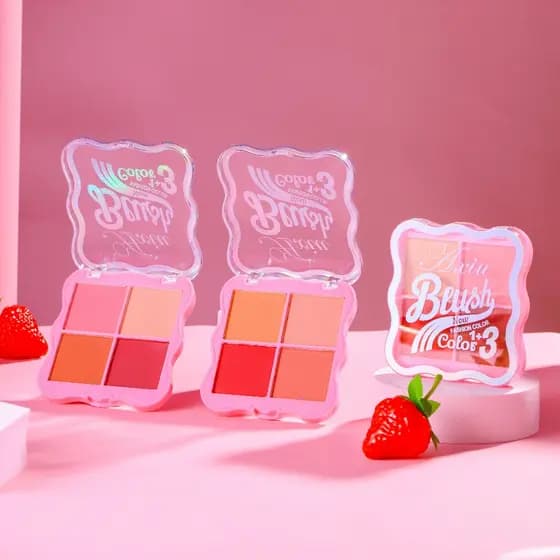 🌸Axiu-n🌸 paleta blush facial rosa blush em po Blush Compacto Mate Longa Duração