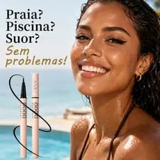 Delineador Preto 1pc | À Prova D'água | Longa Duração | Traço Intenso e Preciso | alta pigmentação｜Para Dia a Dia e Fest