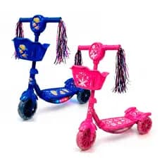 Patinete Infantil Com 3 Rodas Luz e Som Altura Ajustavel