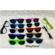 Kit 12 Óculos de Sol Wayfarer Cores Sortidas Aleatórias Proteção UV400 Moda Unissex