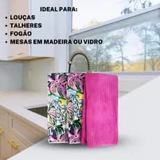 Pano De Louça Prato Grande Atoalhado Microfibra Pano Prato 3 Unidades Celeste Panos de Pratos