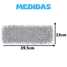 Refil Rodo Mop Chenille Vassoura E Pano Chenille